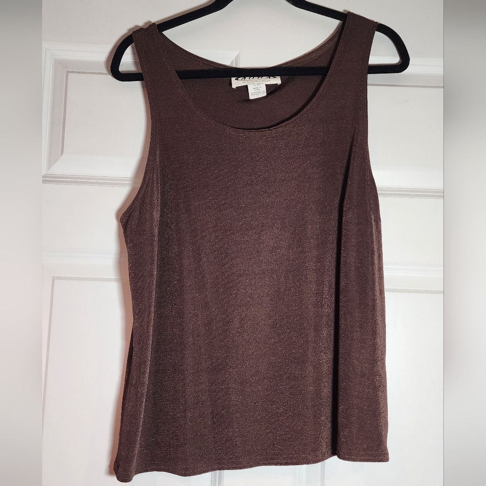 Karen Rice Moore Super Stretchy Brown Tank L